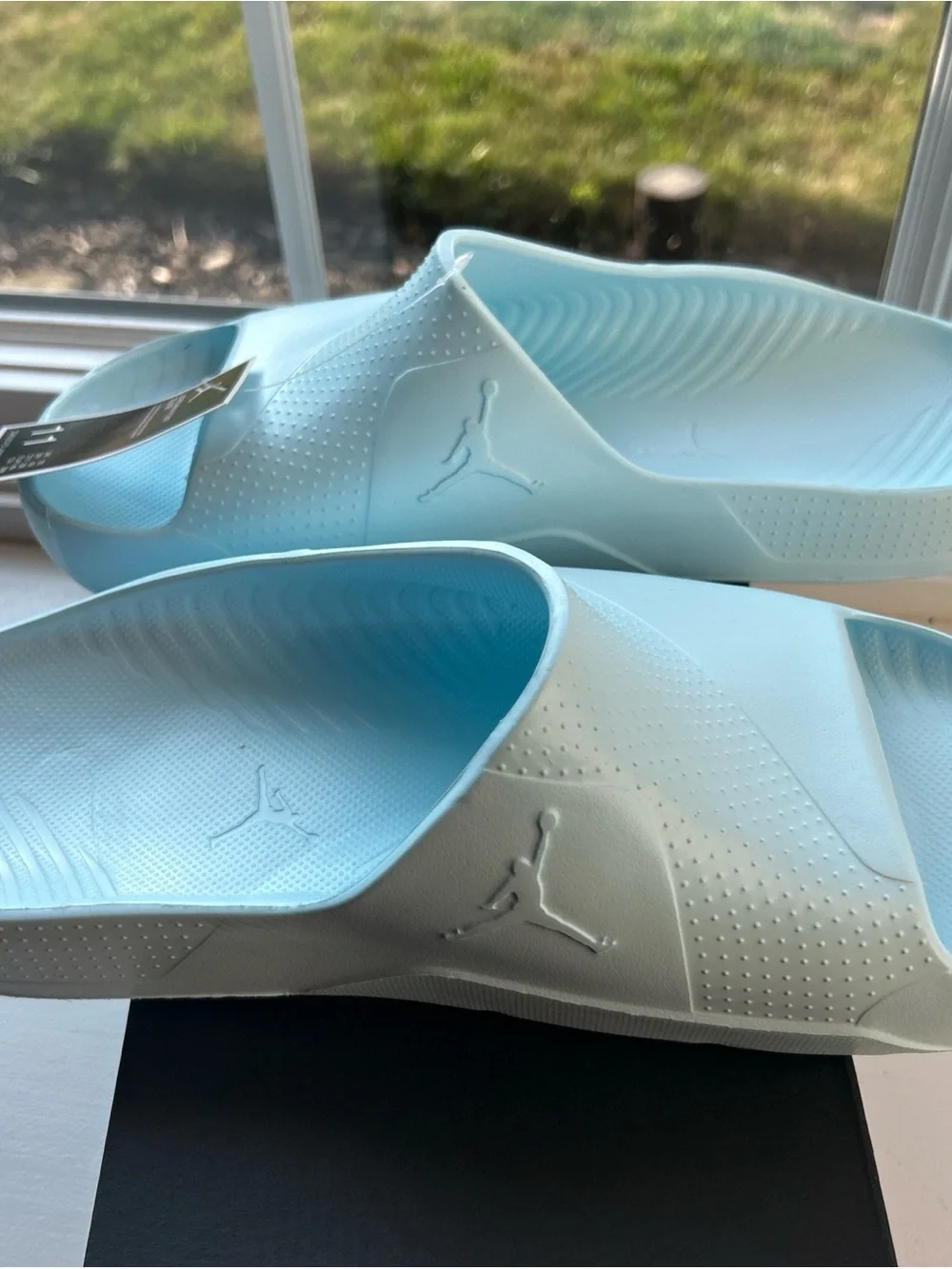 Jordan Post Slide Sandals in Glacier Blue for Men